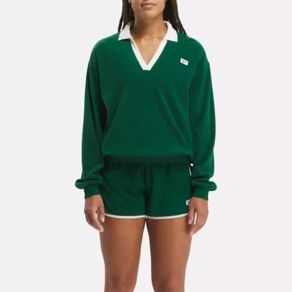 Hoodies & Sweatshirts | Trending: 90’s Classics^Reebok Sport Classics Cover-Up DarkGreen