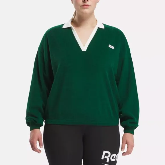 Plus Size (1x-4x) | Hoodies & Sweatshirts^Reebok Sport Classics Cover-Up (Plus Size) DarkGreen