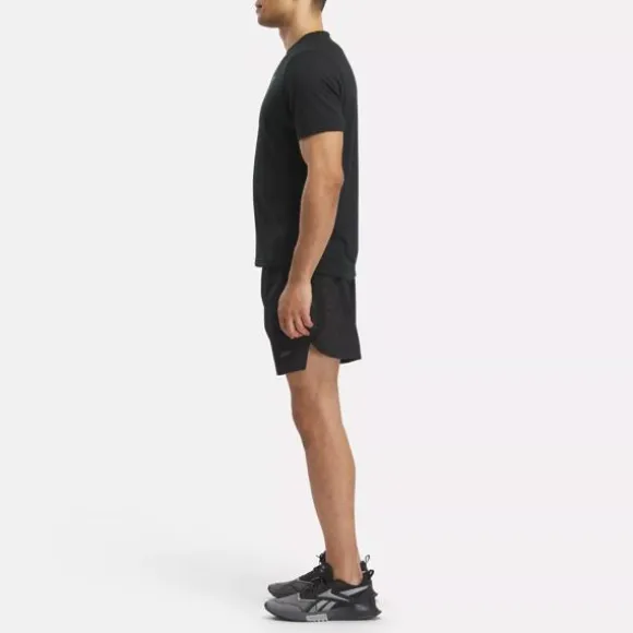 Shorts^Reebok Strength 3.0 Allover Print Shorts Black