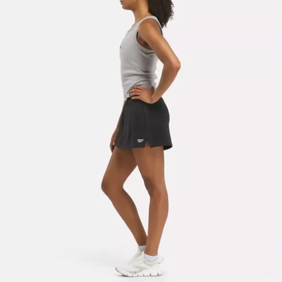 Trending: Dresses & Skirts^Reebok Terry Crossover Skort Black