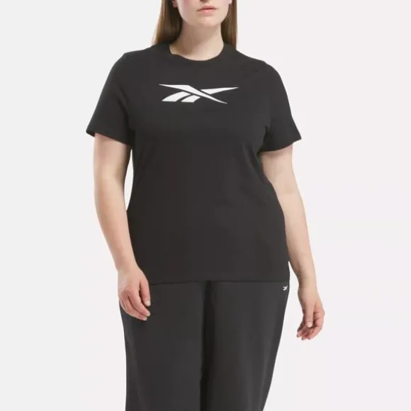 Plus Size (1x-4x) | Tops & T-shirts^Reebok Vector Graphic T-Shirt (Plus Size) Black