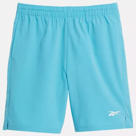 Big Kids' Clothing (sizes 8-xl) | Big Kids' Shoes (sizes 3.5-7)^Reebok Vector Woven Shorts - Big Kids BoldCyan