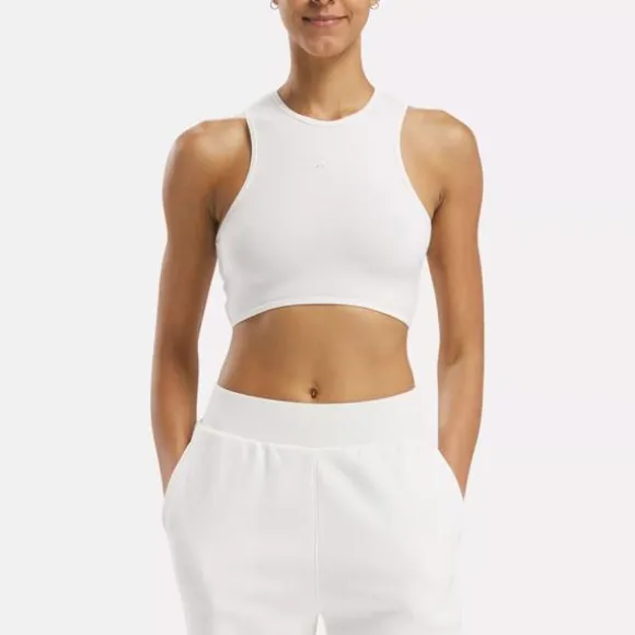 Sports Bras | Trending: 90’s Classics^Reebok Wardrobe Essentials Cotton Bralette Chalk