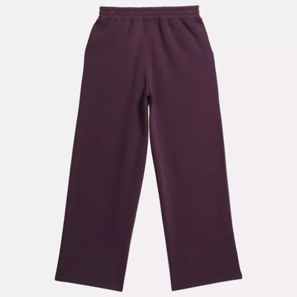 Little Kids' Shoes (sizes 10.5k-3) | Little Kids' Clothing (sizes 4-6x)^Reebok Wide Leg Fleece Pants - Big Kids Plum