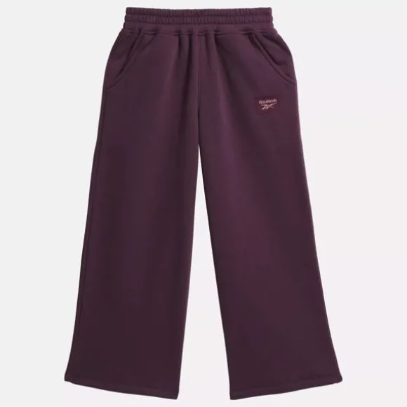 Little Kids' Clothing (sizes 4-6x) | Little Kids' Shoes (sizes 10.5k-3)^Reebok Wide Leg Fleece Pants - Little Kids Plum