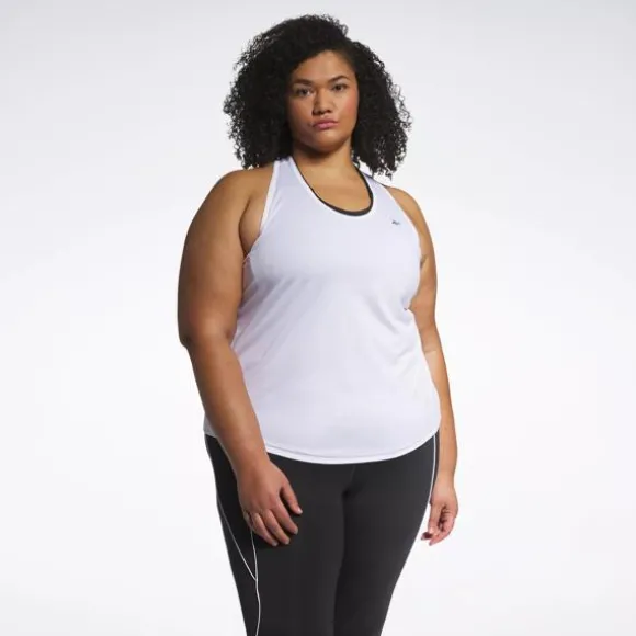 Plus Size (1x-4x) | Tops & T-shirts^Reebok Workout Ready Mesh Back Tank Top (Plus Size) White